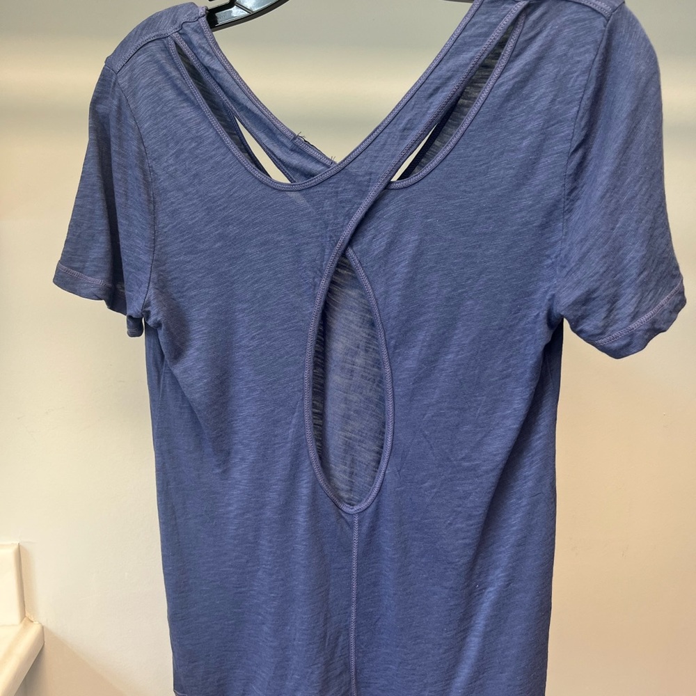 Splendid Blue Cotton Top Medium